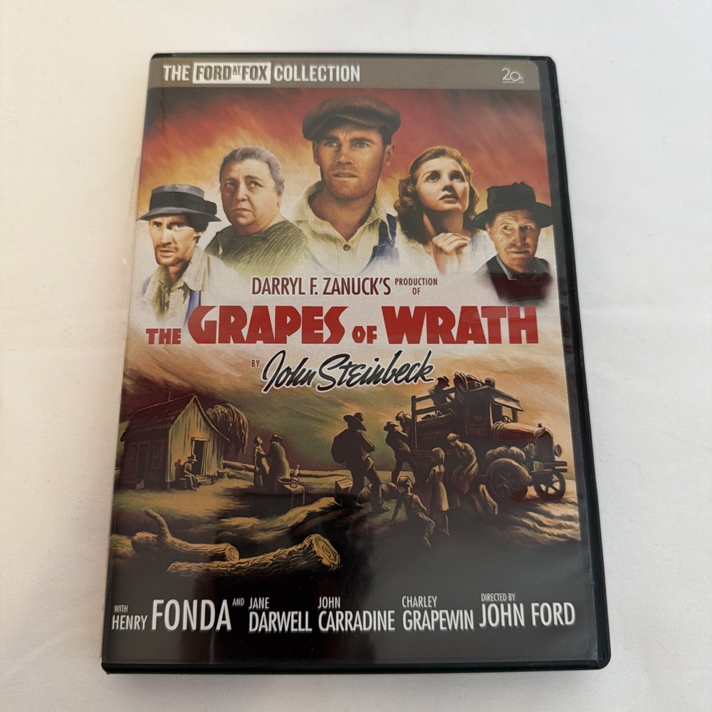 The Grapes of Wrath DVD John Steinbeck Novel 2007 Ford at Fox Henry Fonda